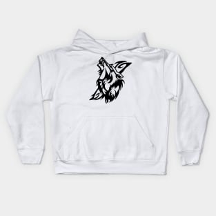 Tribal Wolf Kids Hoodie